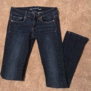 Dark wash american eagle jeans